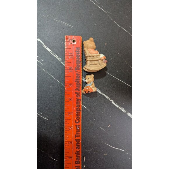 Vintage Homco Mama  Baby Bear Figurines 1470 Collectibles Miniatures Adorable - Picture 6 of 6